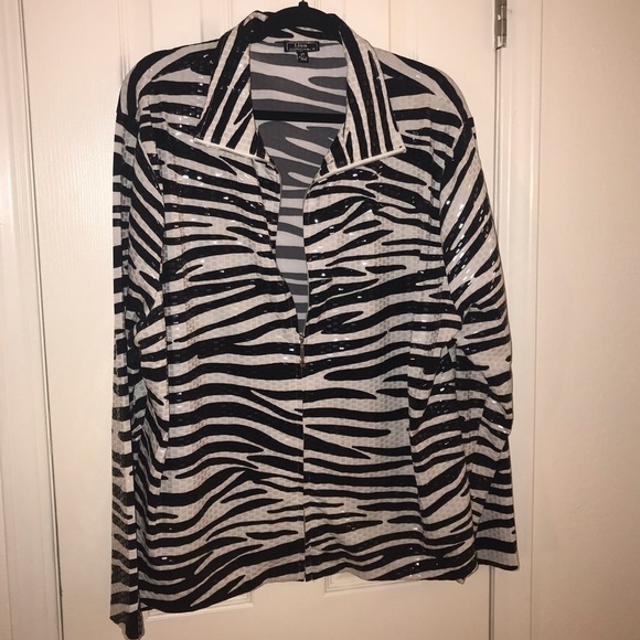*Lisa International Zebra print jacket - Picture 5 of 10
